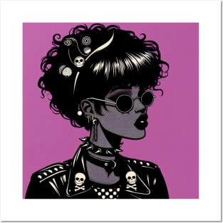 Punk girl Posters and Art